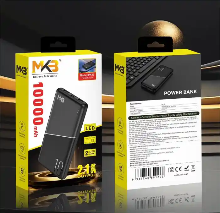 MKB PK10 10000mah power bank 2.1A